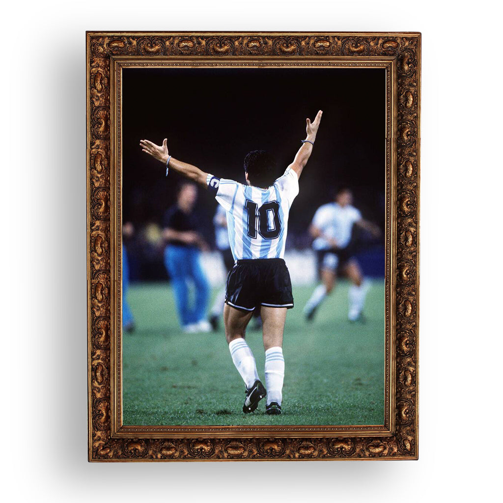 diego maradona - 1990 world cup, premium tablo – Kinnsich