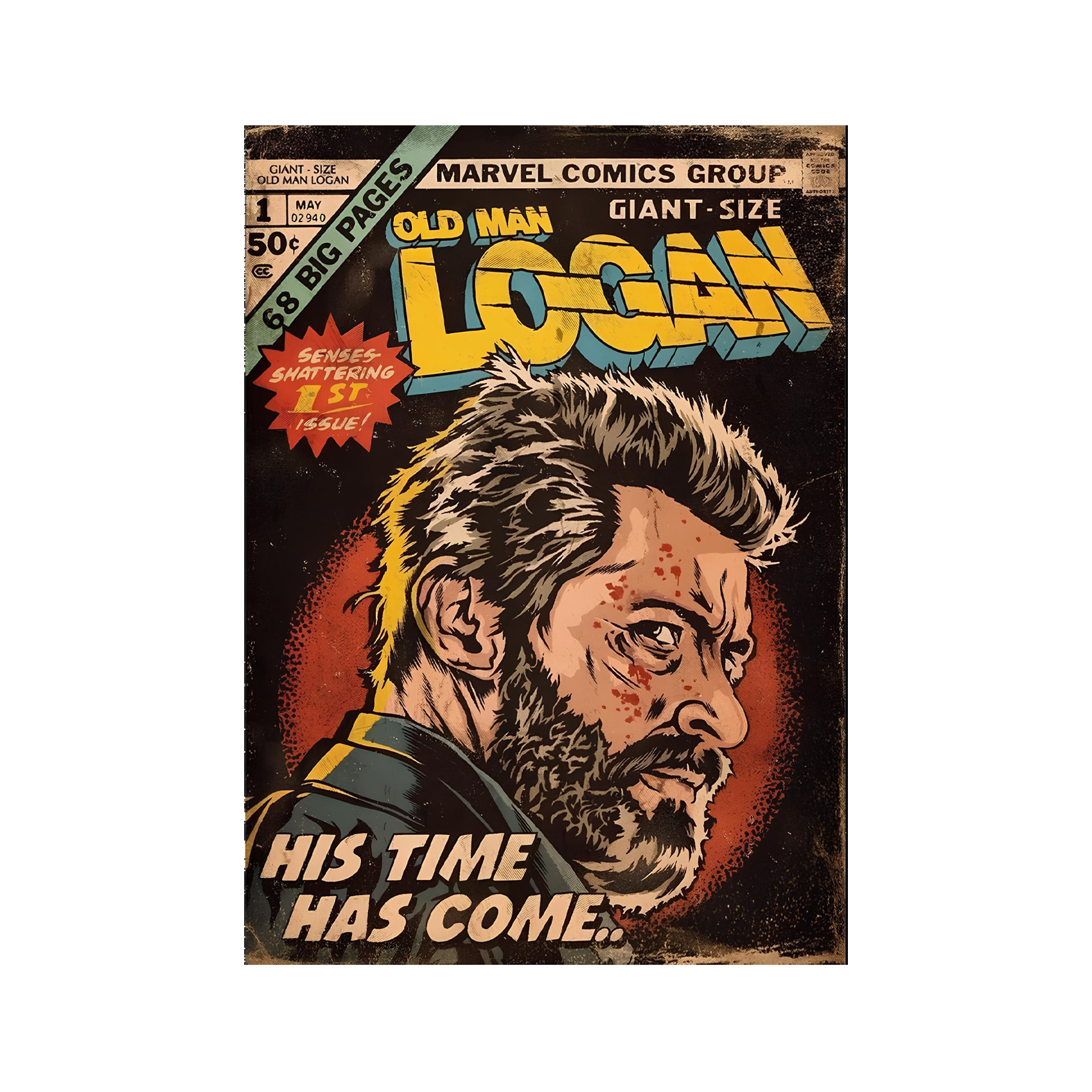 logan wolverine comic, kinnsich halı