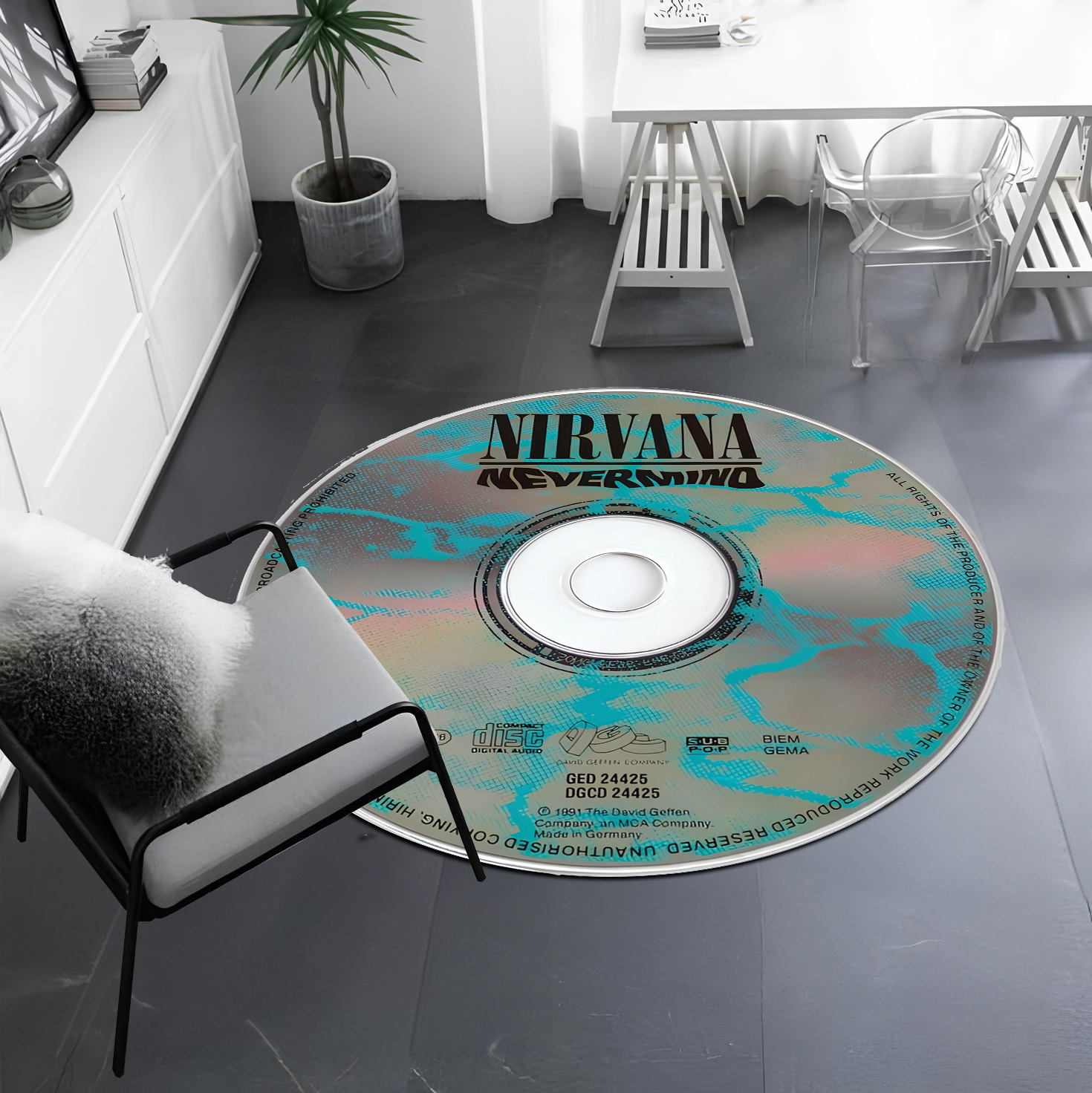 nirvana nevermind cd, kinnsich halı