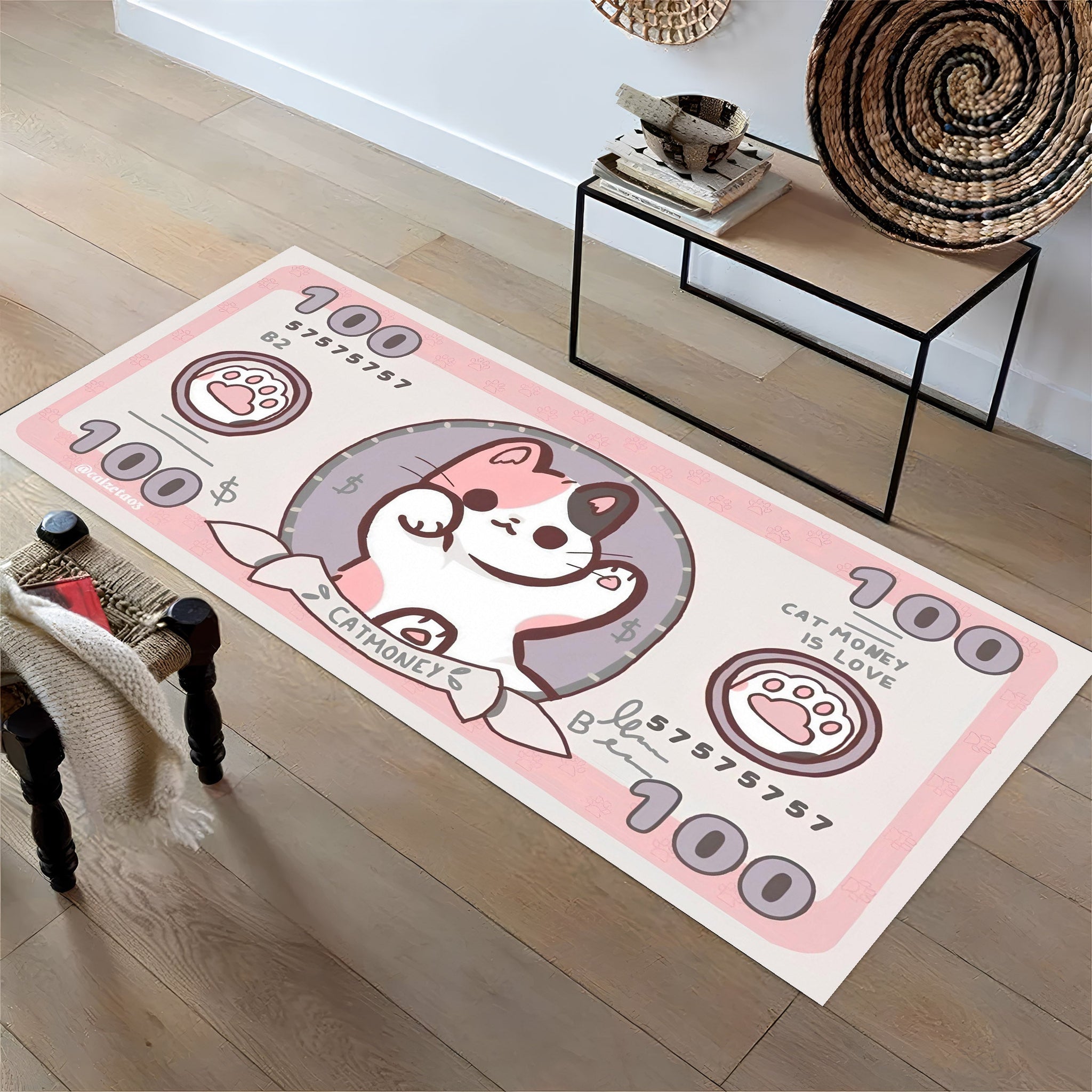 cats money, kinnsich halı