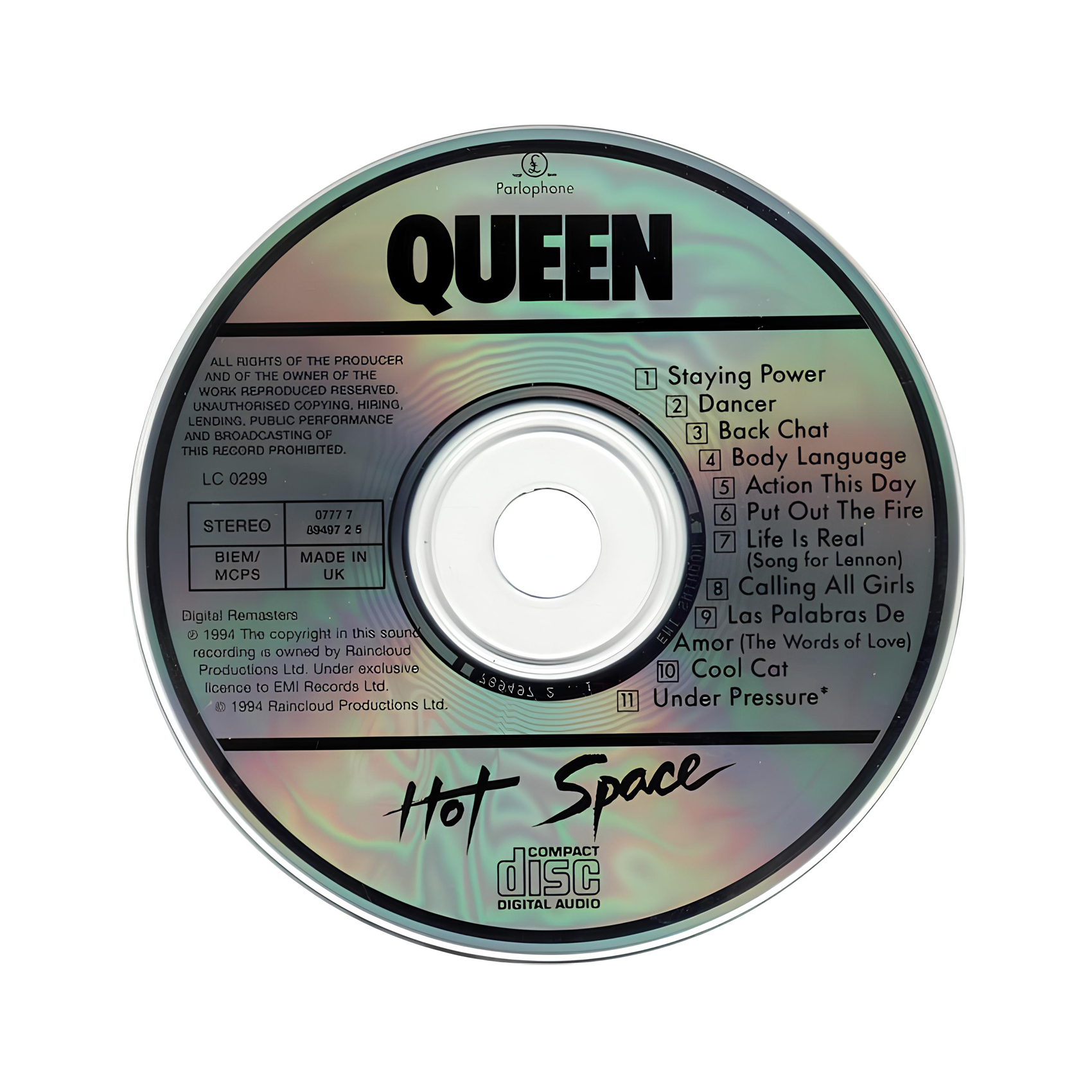 queen hot space cd, kinnsich halı