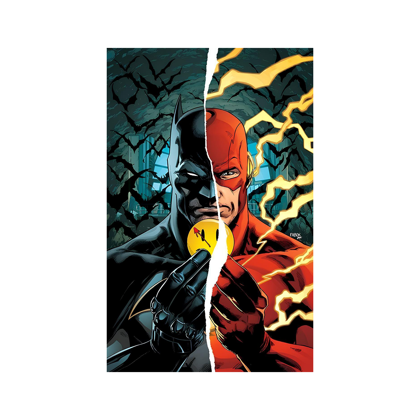 batman & flash comic, kinnsich halı