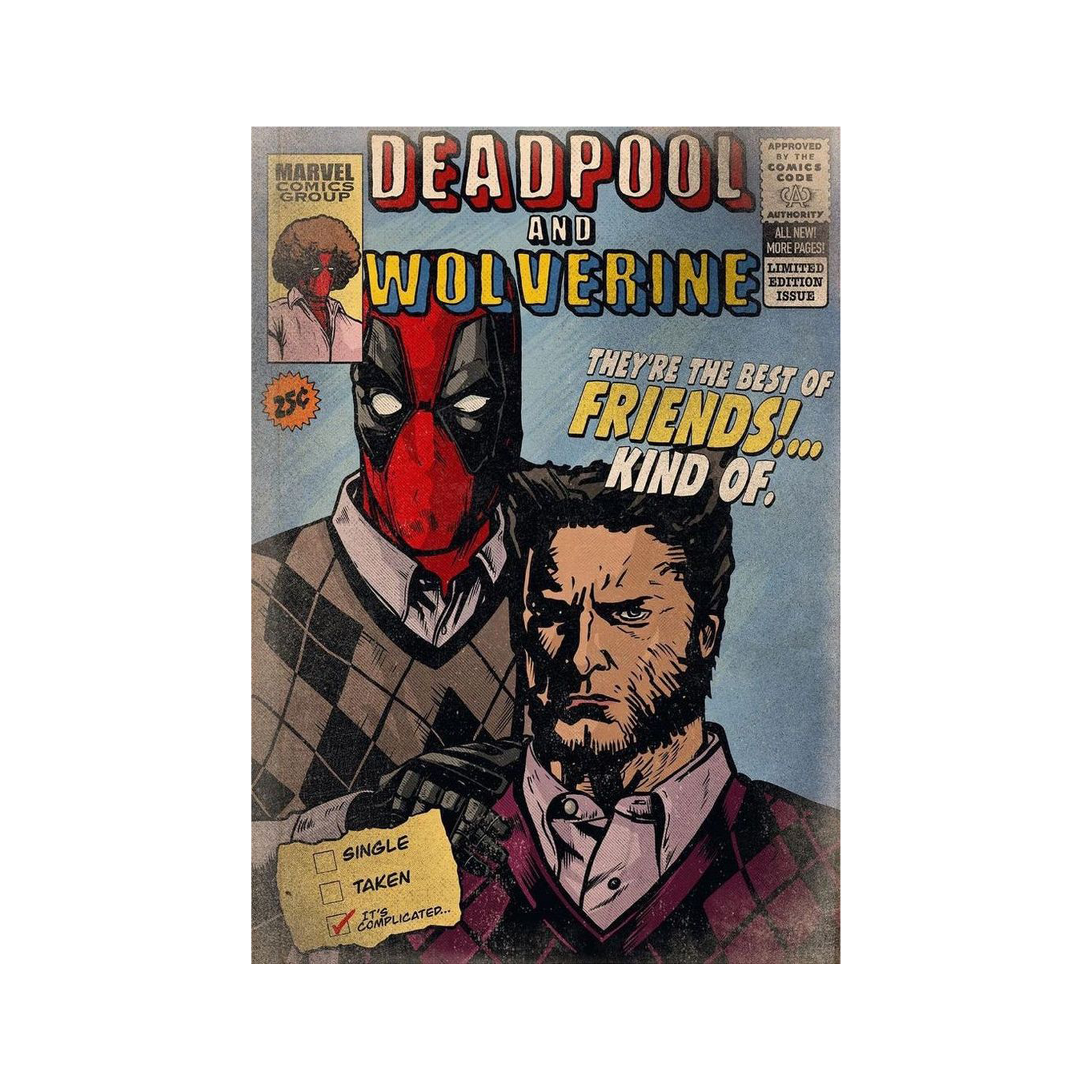 deadpool & wolverine comic, kinnsich halı