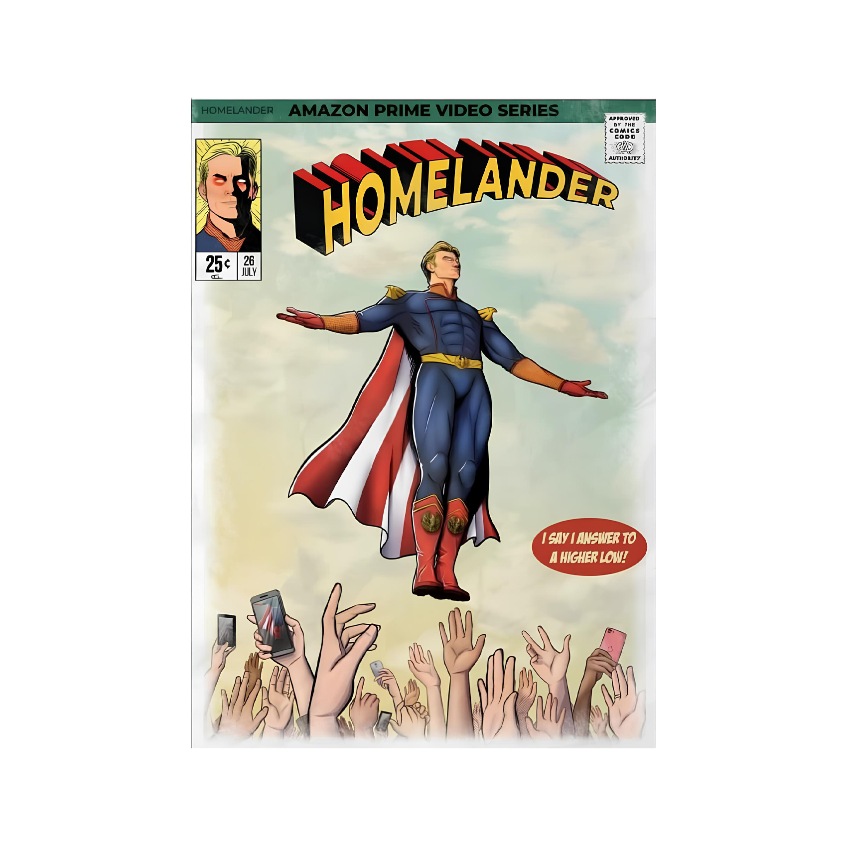 the boys homelander comic, kinnsich halı