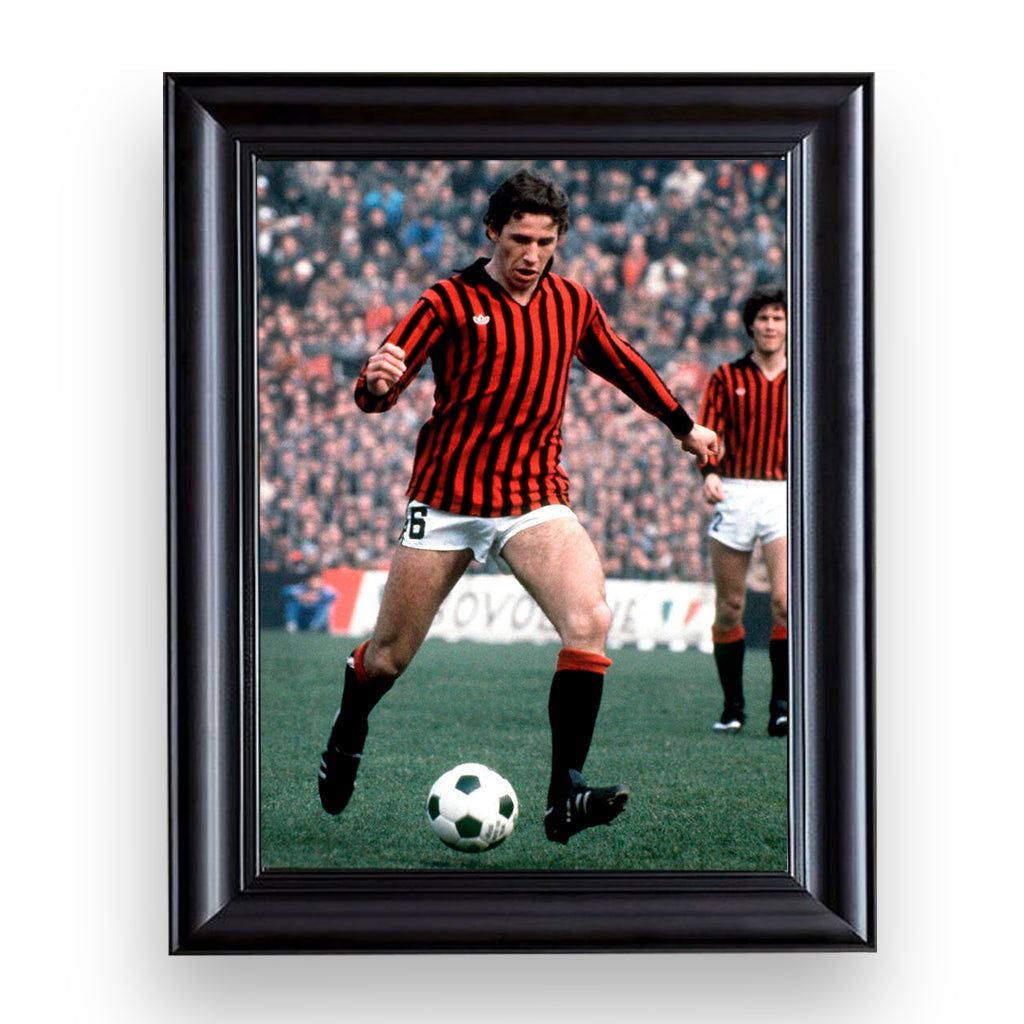 franco baresi - ac milan (1979), premium tablo