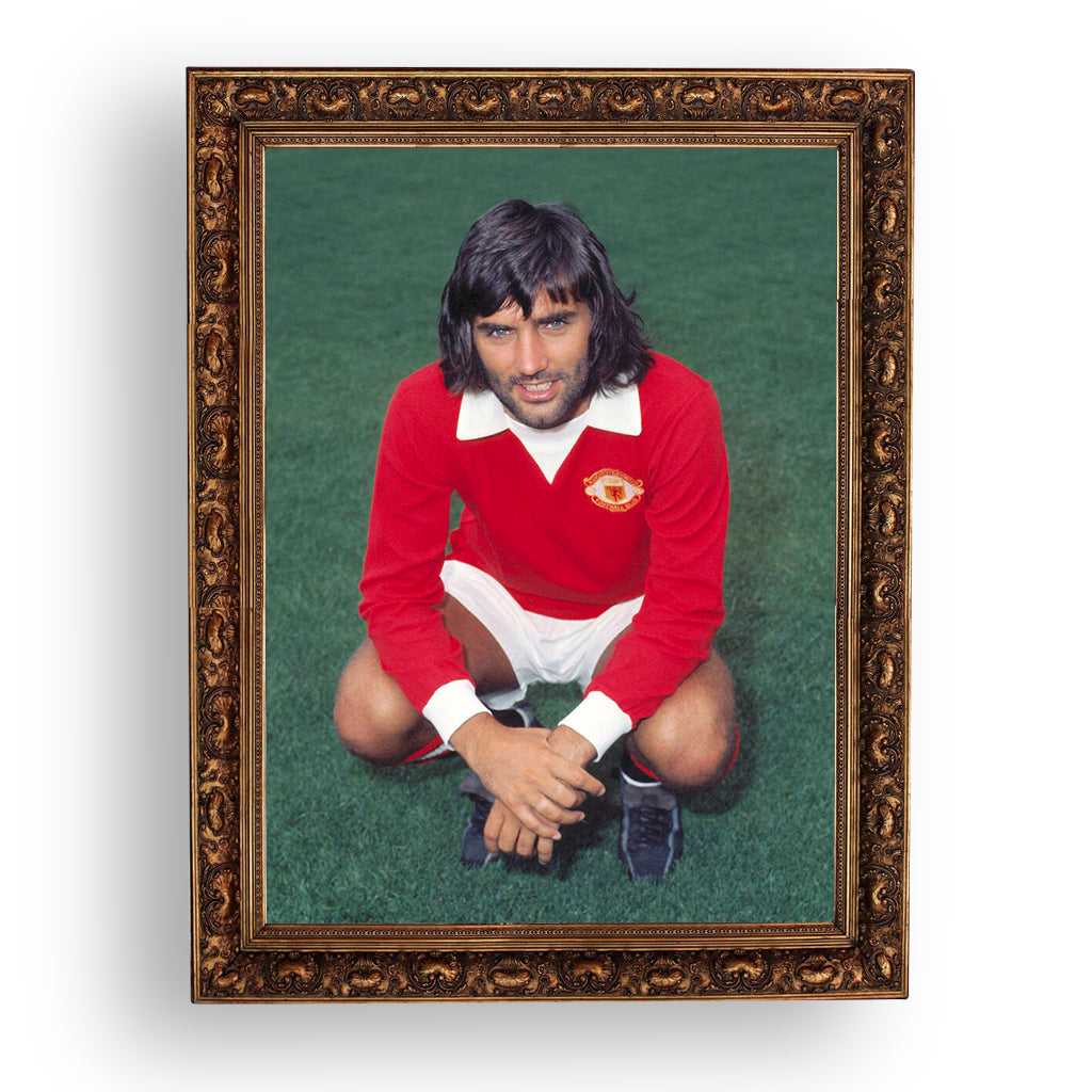 george best - manu (1972) , premium tablo