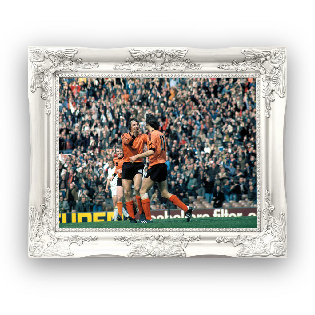 johan cruyff and robert rensenbrink, premium tablo