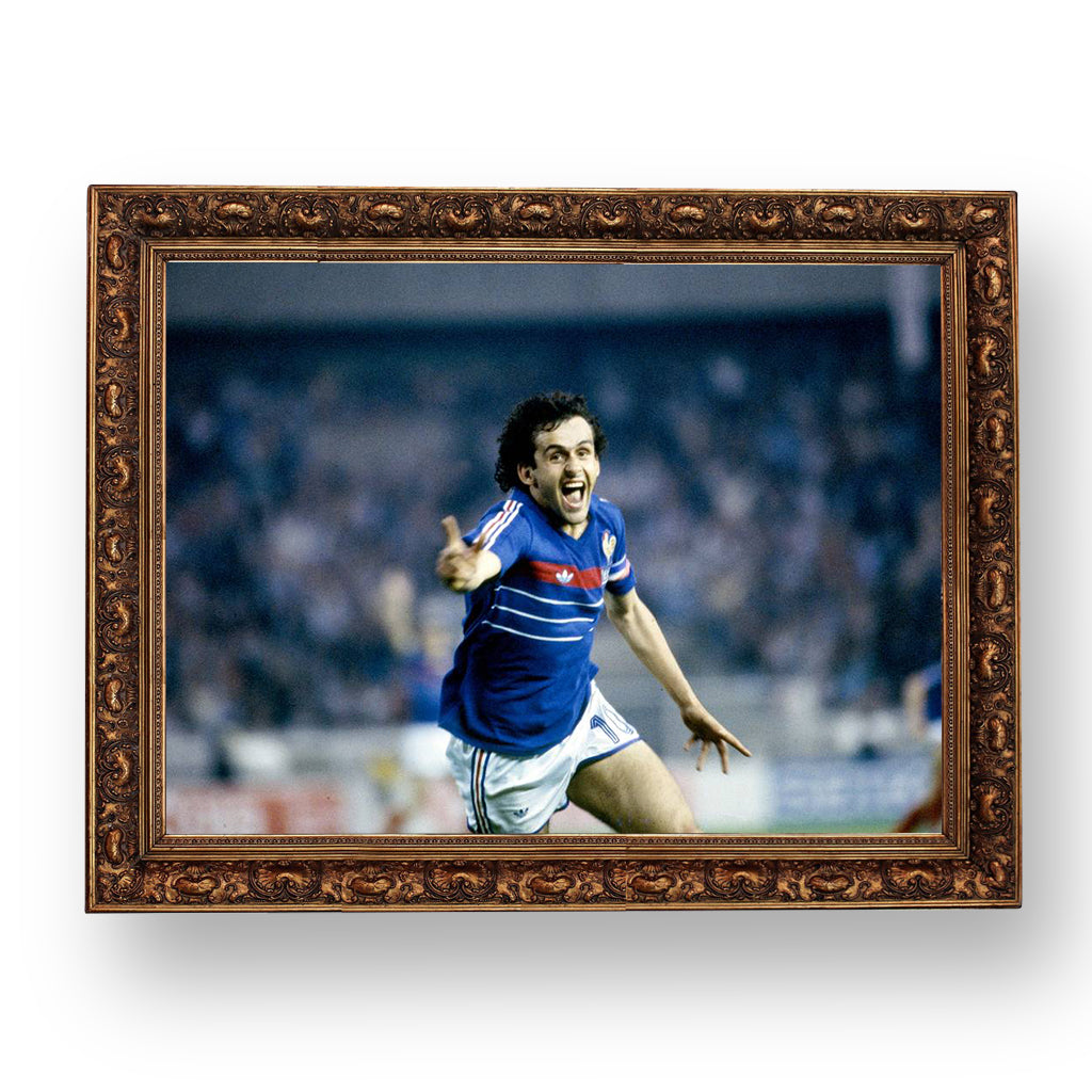 michel platini - euro 1984 , premium tablo