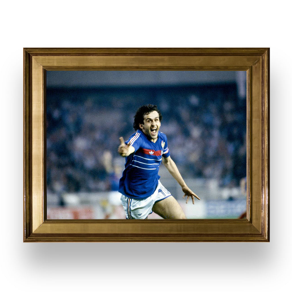 michel platini - euro 1984 , premium tablo