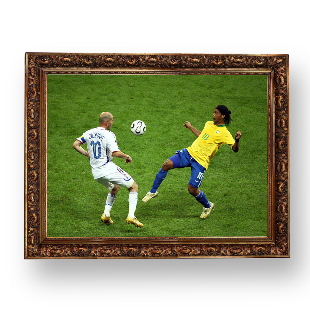 zidane - ronaldinho, premium tablo