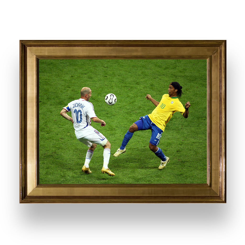 zidane - ronaldinho, premium tablo