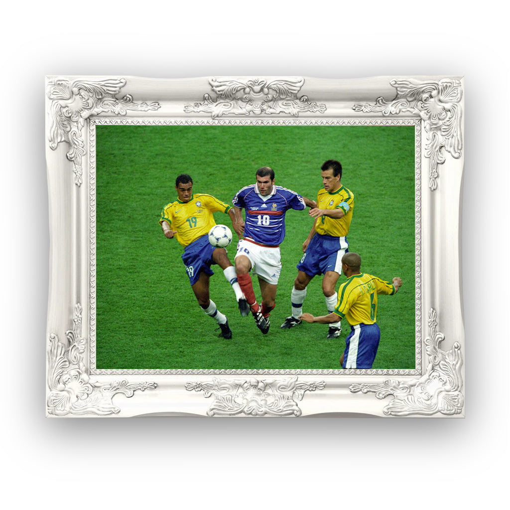 zidane brazil-france world cup in 1998, premium tablo