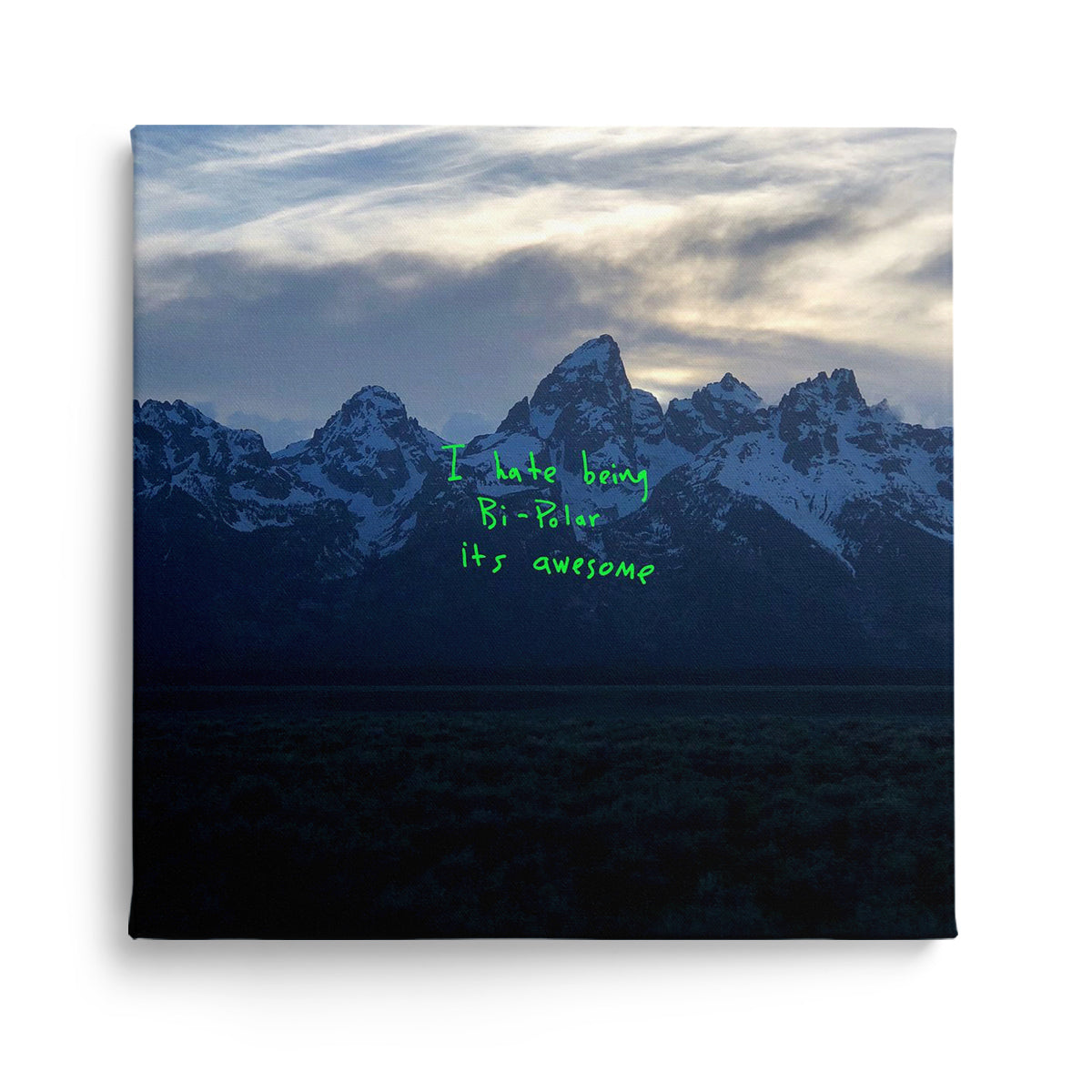 kanye - i hate being bipolar its awesome, kanvas tablo