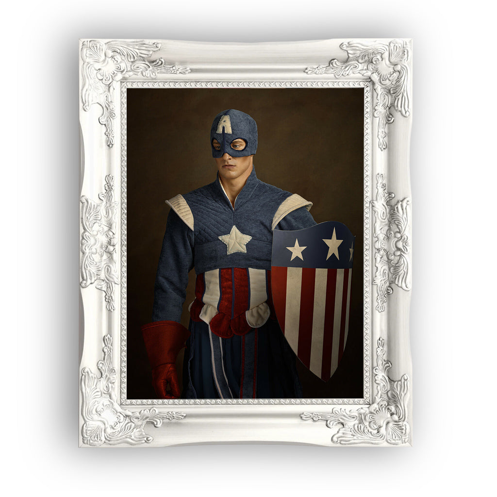 captain america, premium tablo