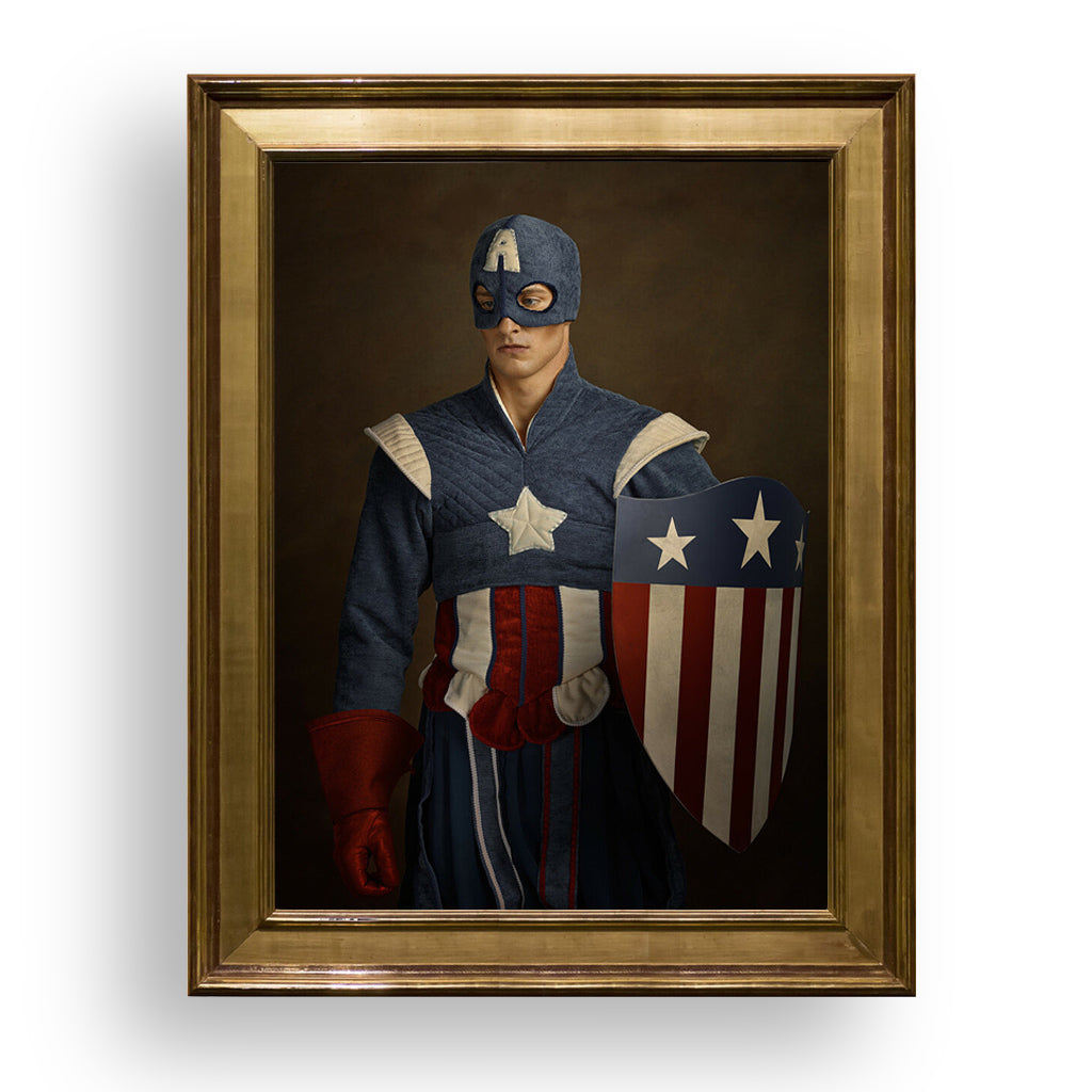 captain america, premium tablo