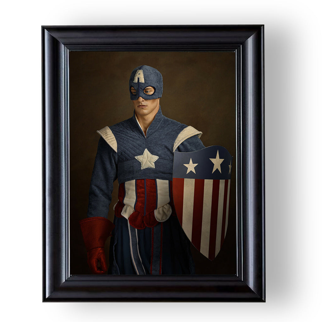 captain america, premium tablo