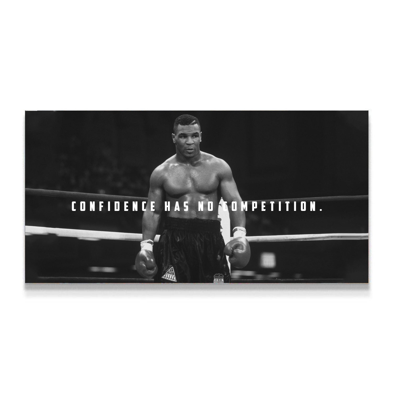 confidence has no competition, mike tyson, kanvas tablo