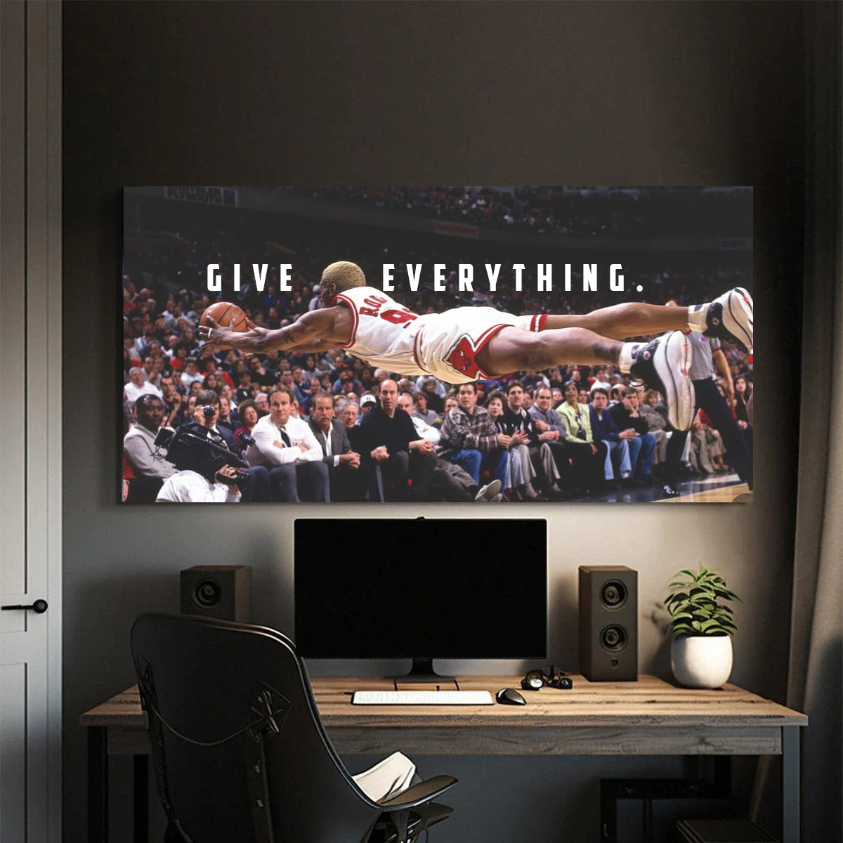 give everything, dennis rodman, kanvas tablo