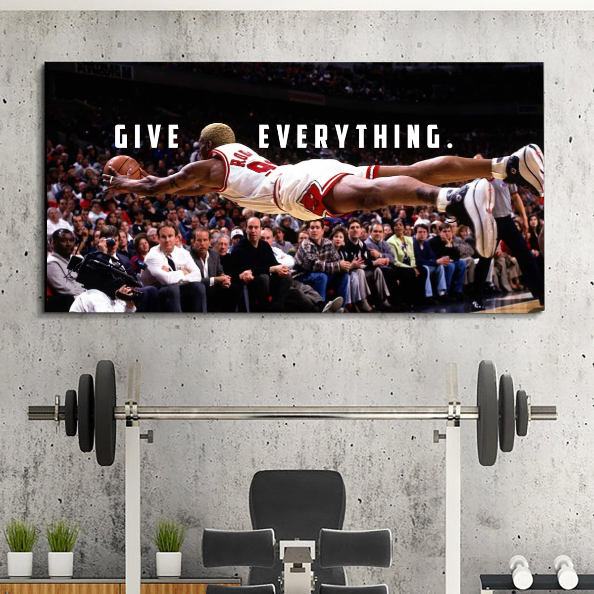 give everything, dennis rodman, kanvas tablo