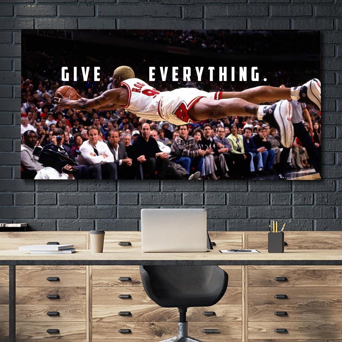 give everything, dennis rodman, kanvas tablo