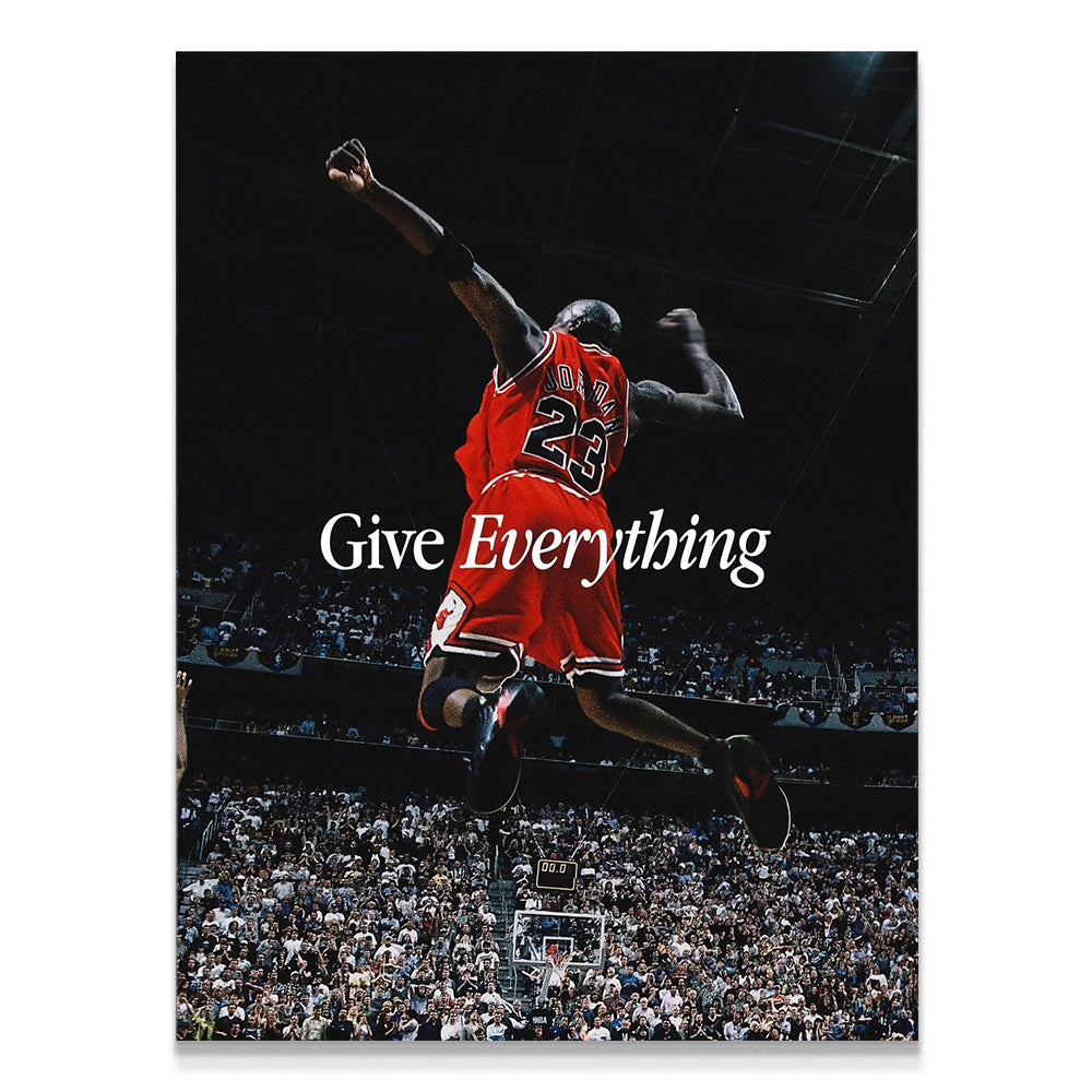 give everything, micheal jordan, kanvas tablo