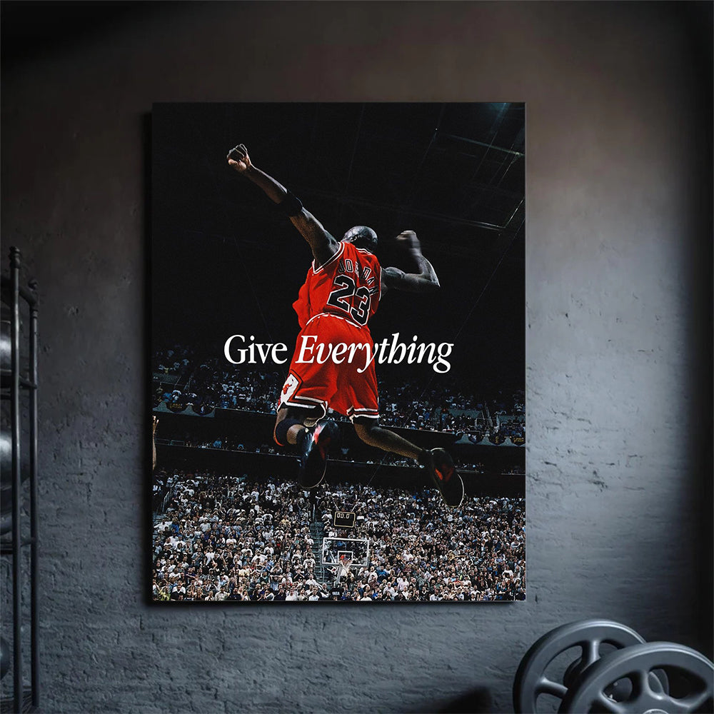 give everything, micheal jordan, kanvas tablo