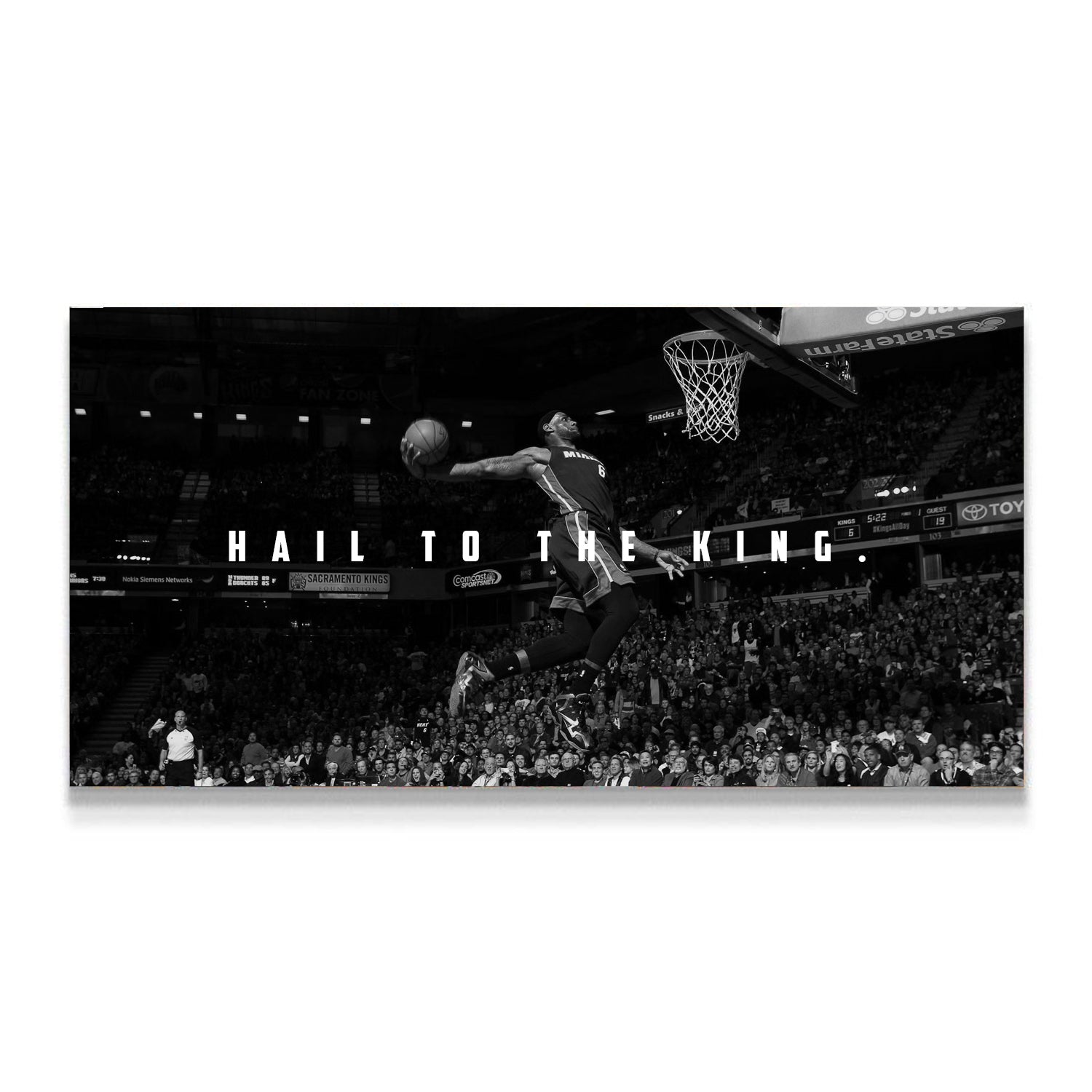 hail to the king, lebron james, kanvas tablo