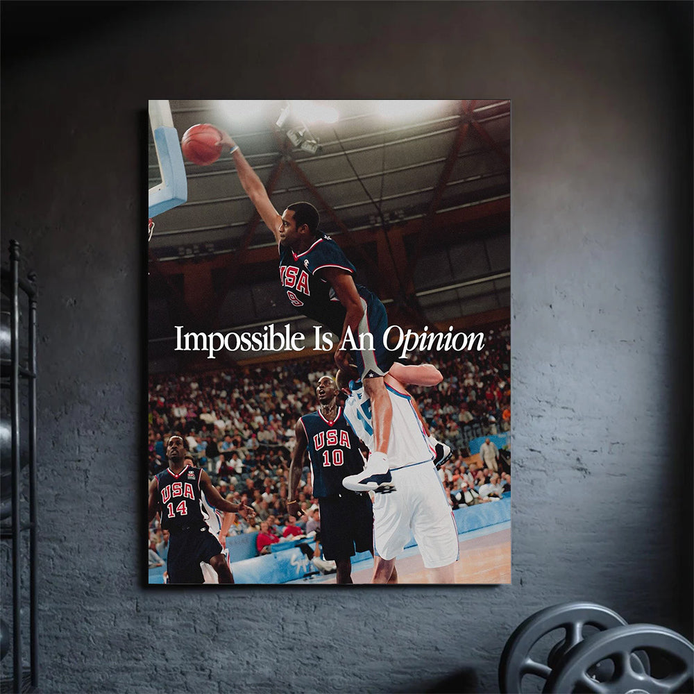 impossible is an opinion, kanvas tablo