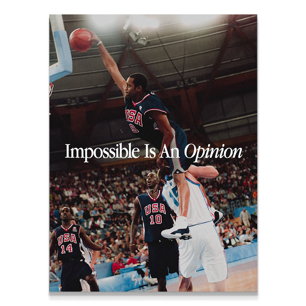 impossible is an opinion, kanvas tablo