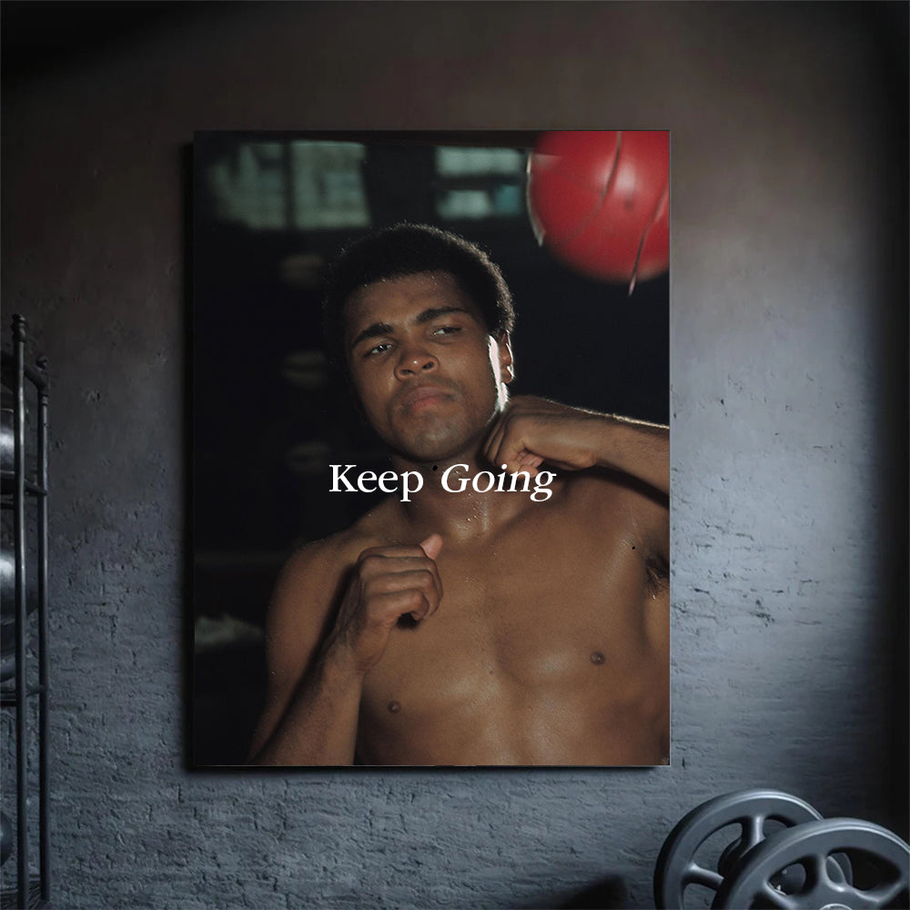 keep going v2, muhammed ali, kanvas tablo