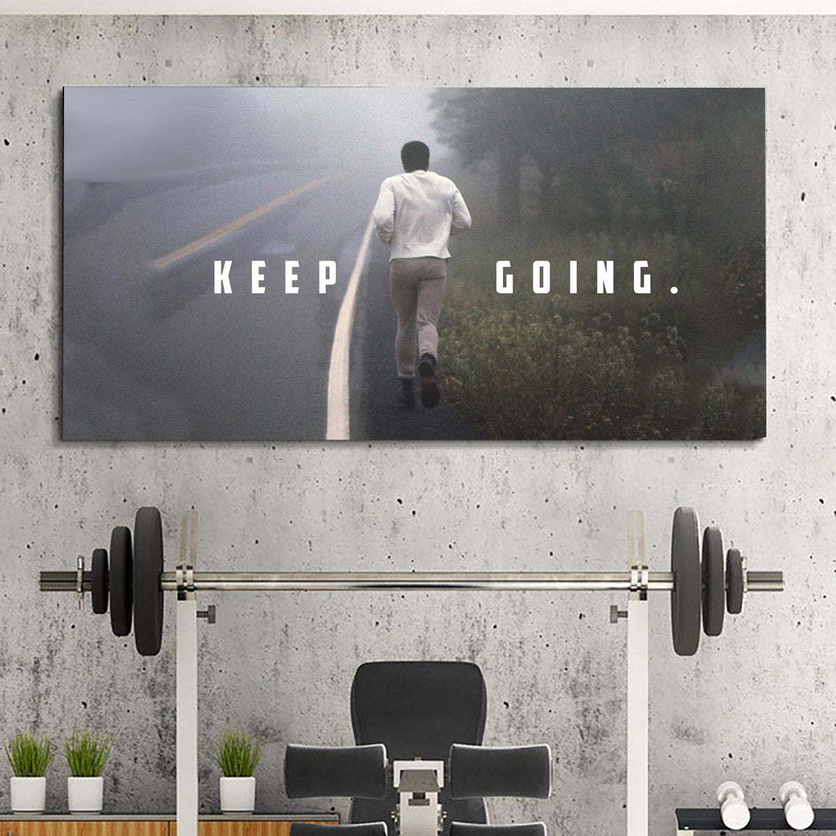 keep going, muhammed ali, kanvas tablo