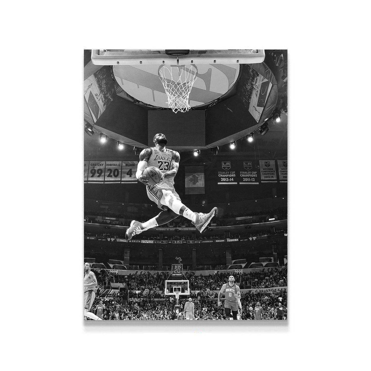 the dunk, lebron james, kanvas tablo