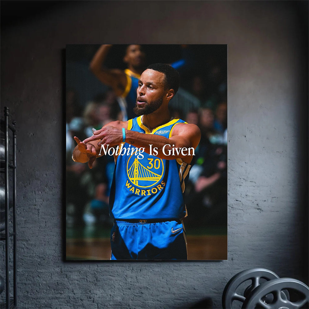 nothing is given, stephen curry, kanvas tablo