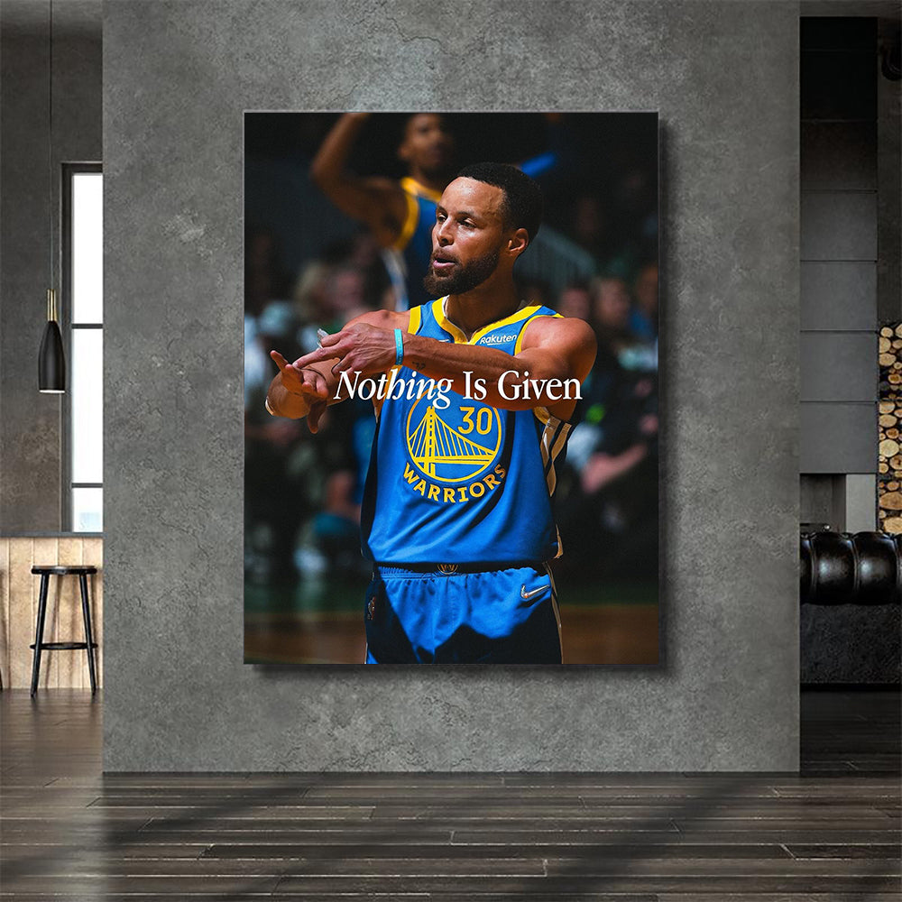 nothing is given, stephen curry, kanvas tablo