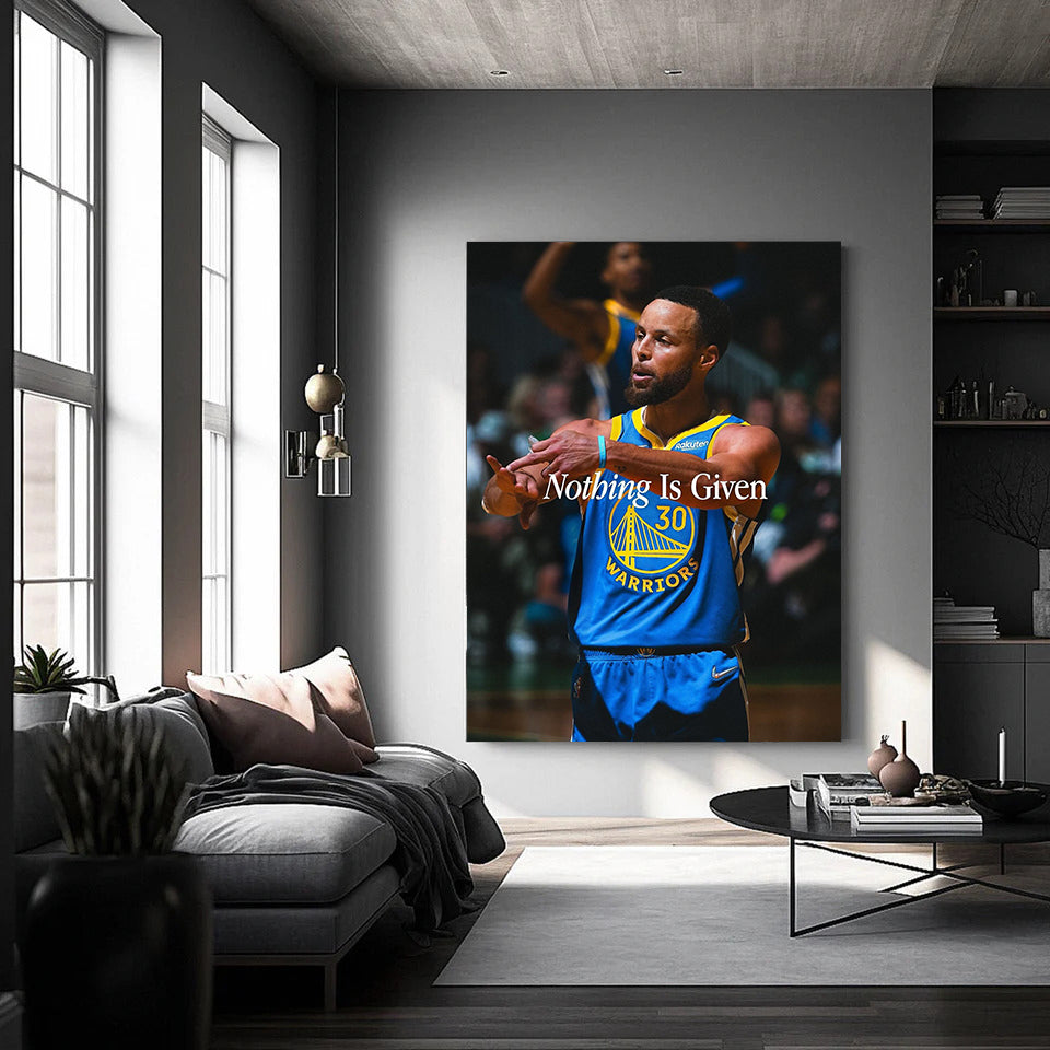 nothing is given, stephen curry, kanvas tablo