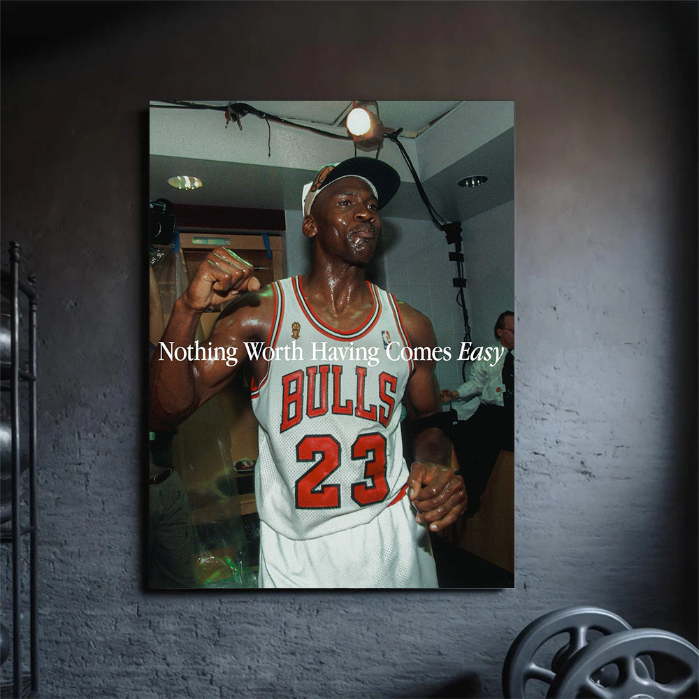 nothing worth, micheal jordan, kanvas tablo