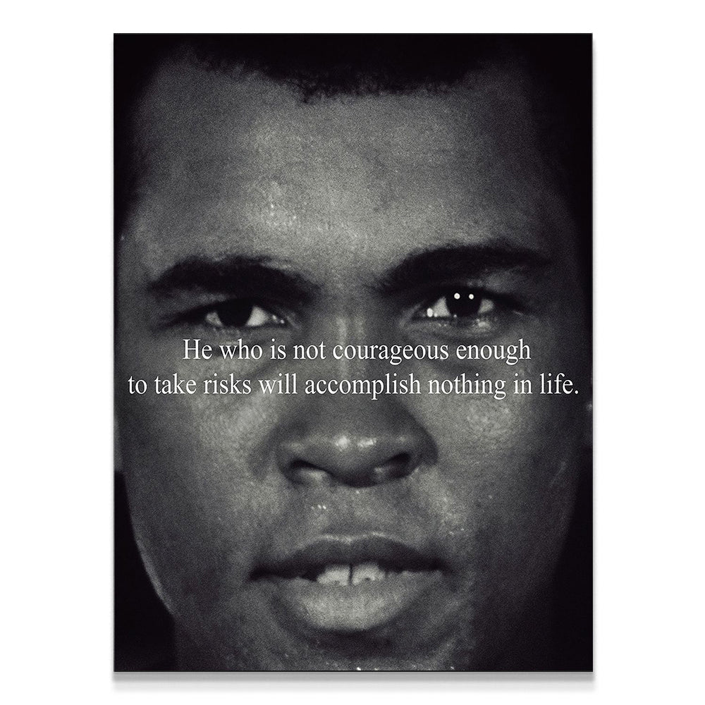 take risks, muhammed ali, kanvas tablo