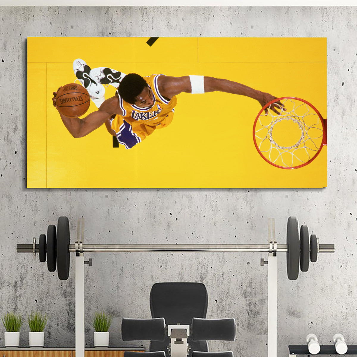 the dunk, kobe bryant, kanvas tablo