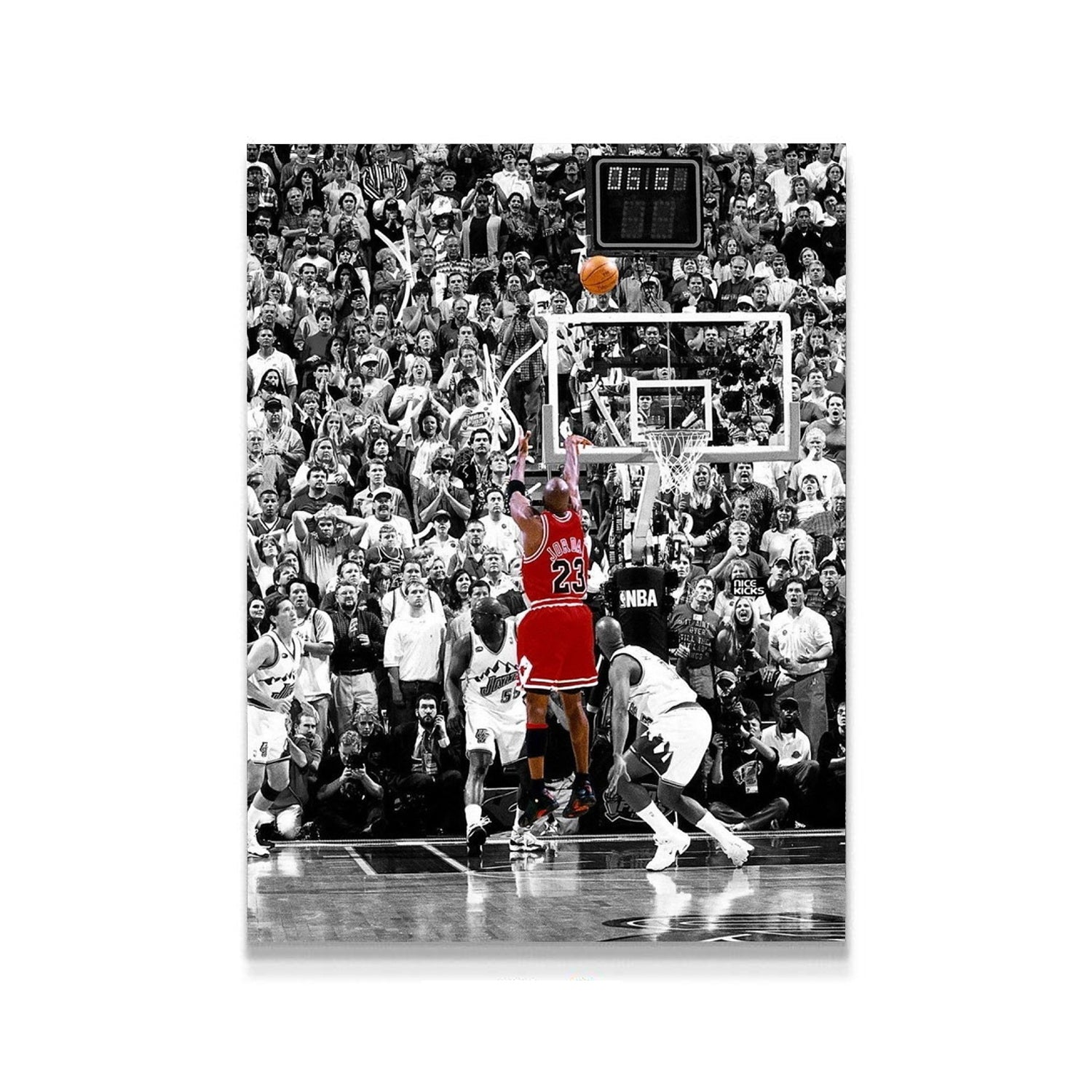 the shot, michael jordan, kanvas tablo