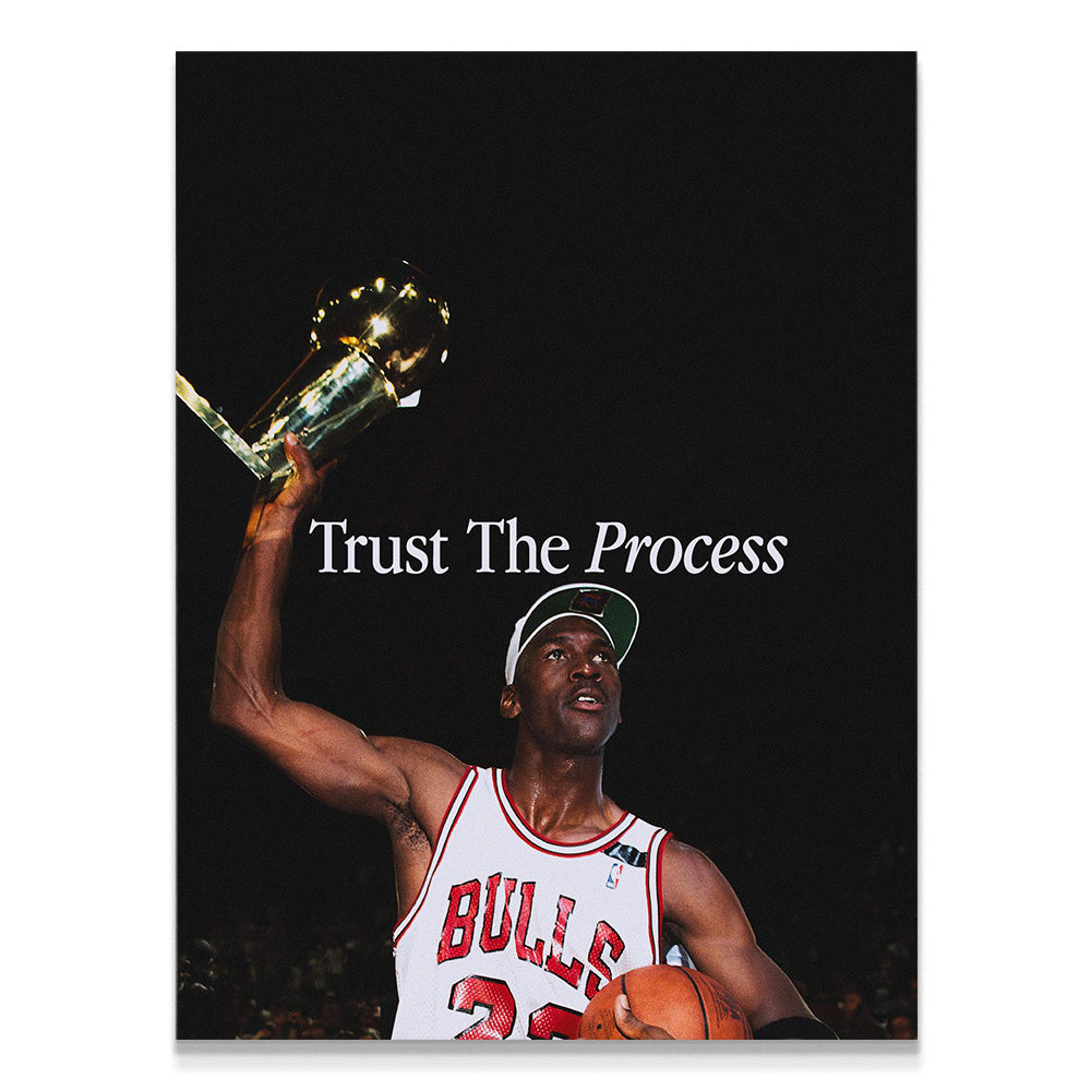 trust the process, micheal jordan, kanvas tablo