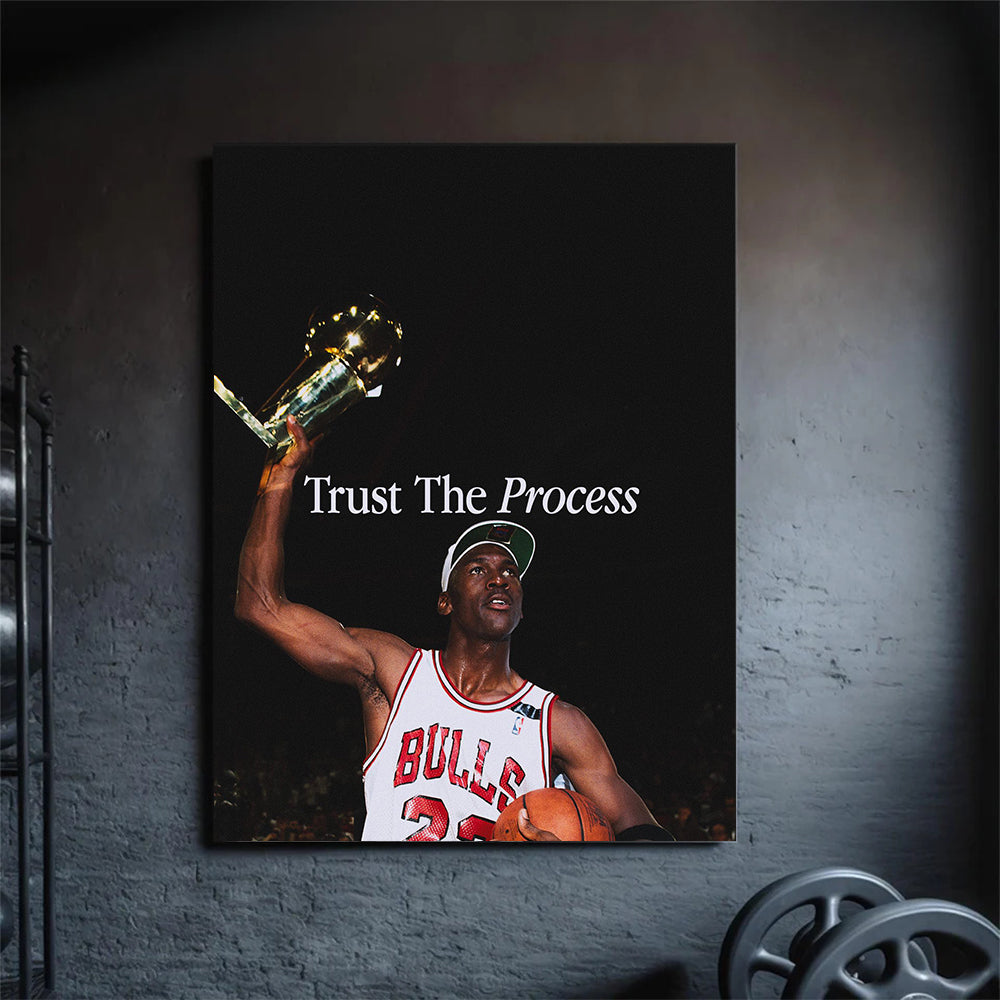 trust the process, micheal jordan, kanvas tablo