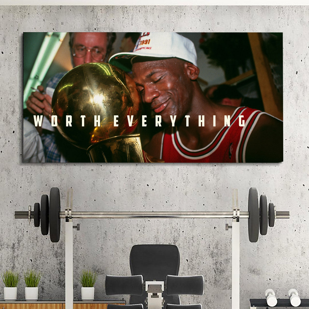 worth everything, micheal jordan, kanvas tablo