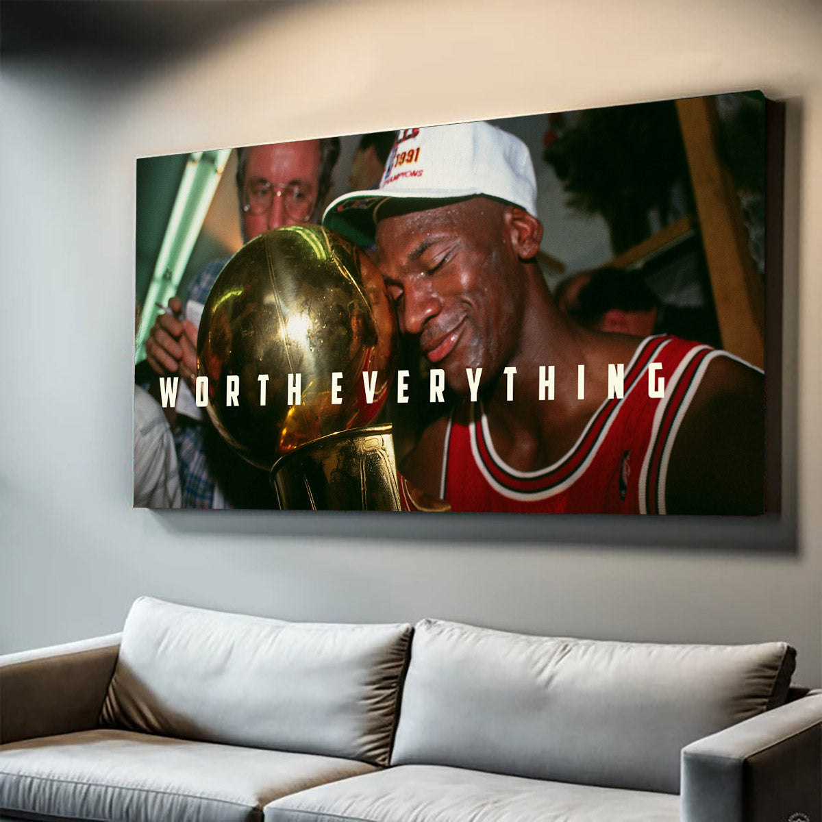 worth everything, micheal jordan, kanvas tablo